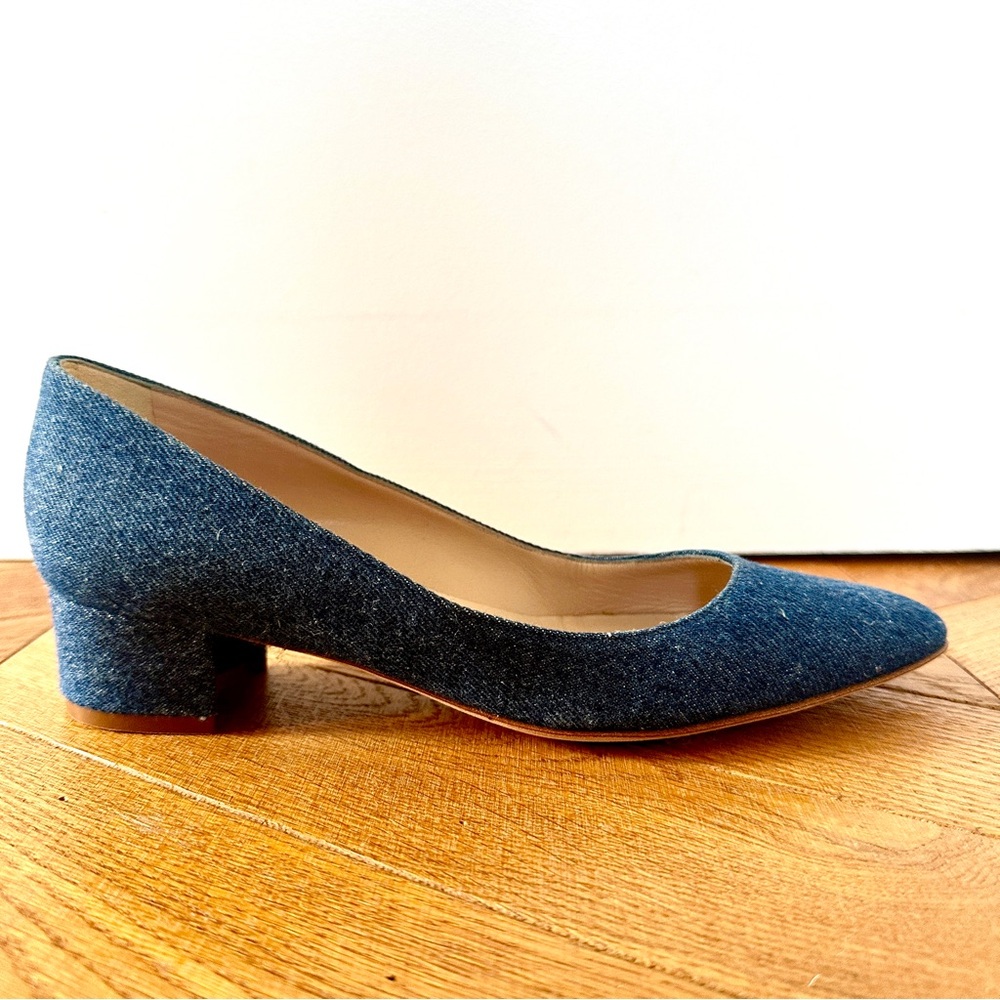 Manolo Blahnik denim flats EU 38 US 8